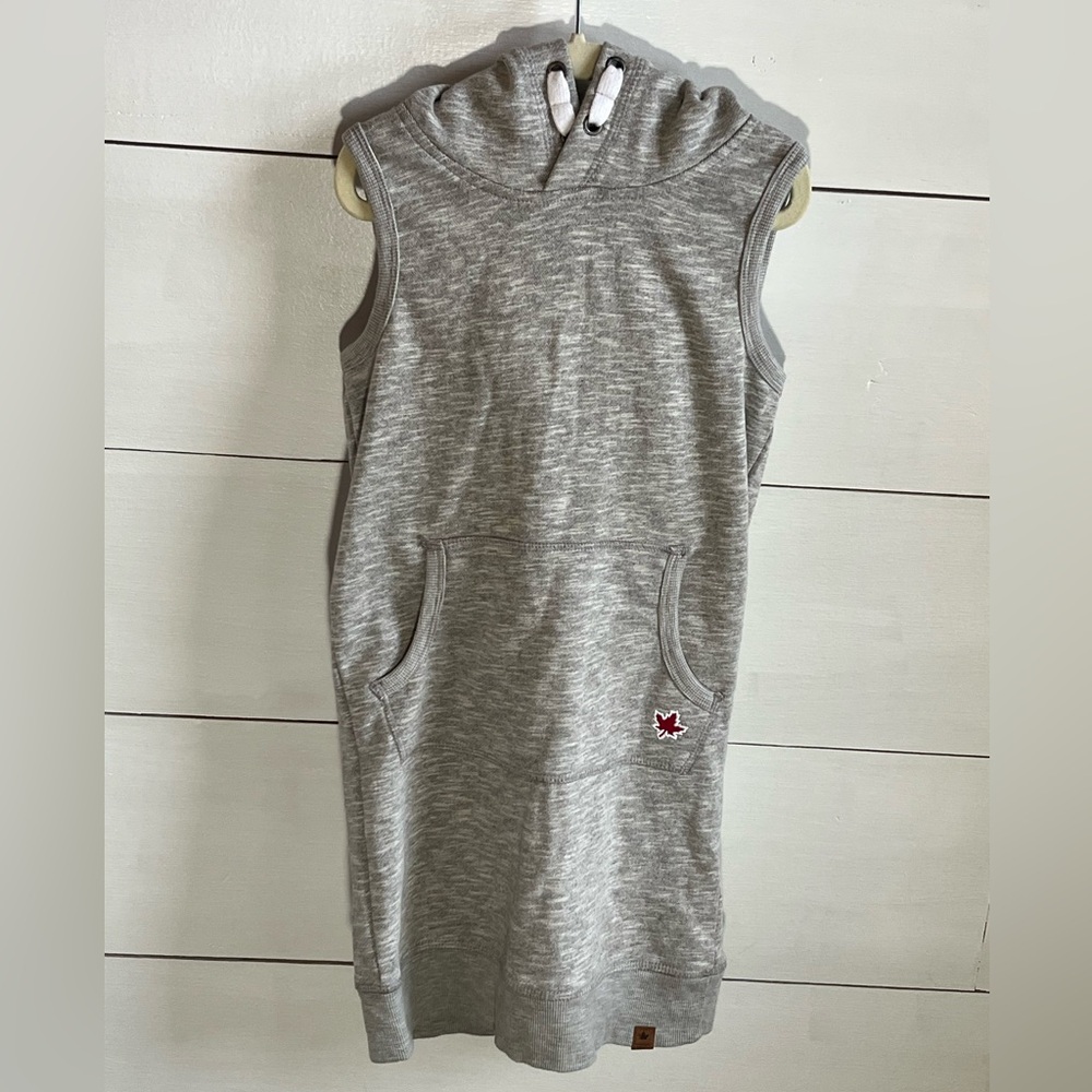Canadiana Girls Sleeveless Hoodie Dress